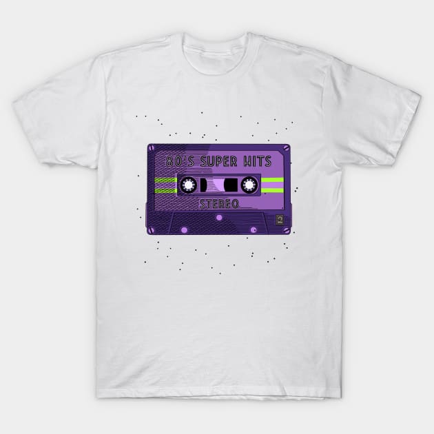 Cassette Tape T-Shirt by RoeArtwork